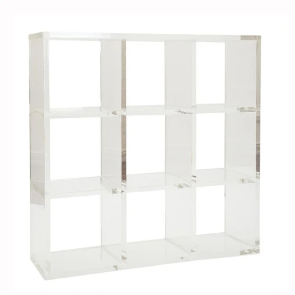 VONVIK Modern Acrylic Ladder Bookcase Antique Book Shelf Ladderr