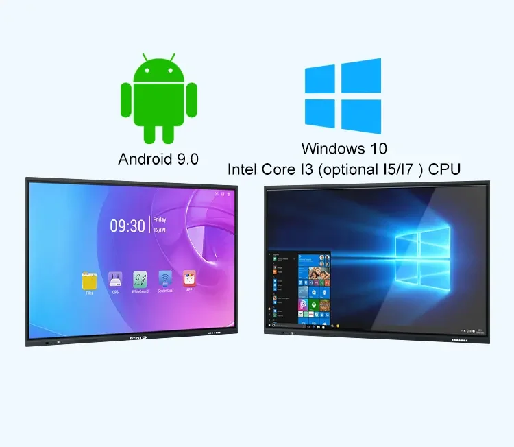 65inch Interact Display Touch Screen Flat Panel Whiteboard Smart monitor for meetings smart tv advertising screen