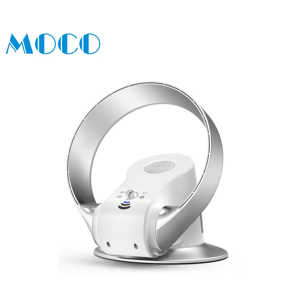 Free sample  Leafless wall mount bladeless fan intelligent table