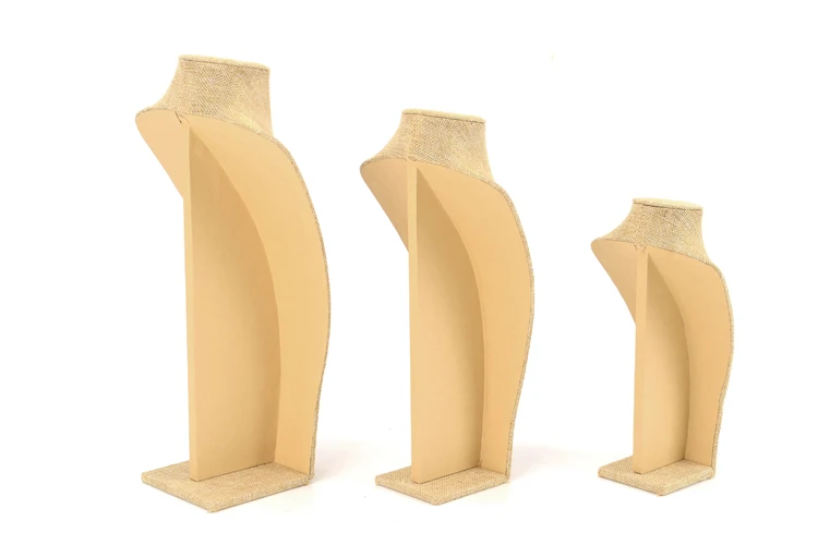 
High-Quality Linen Necklace Mannequin Display Stand Silicone Mold Necklace Display Waterproof Damp-proof Necklace Jewelry Displa 