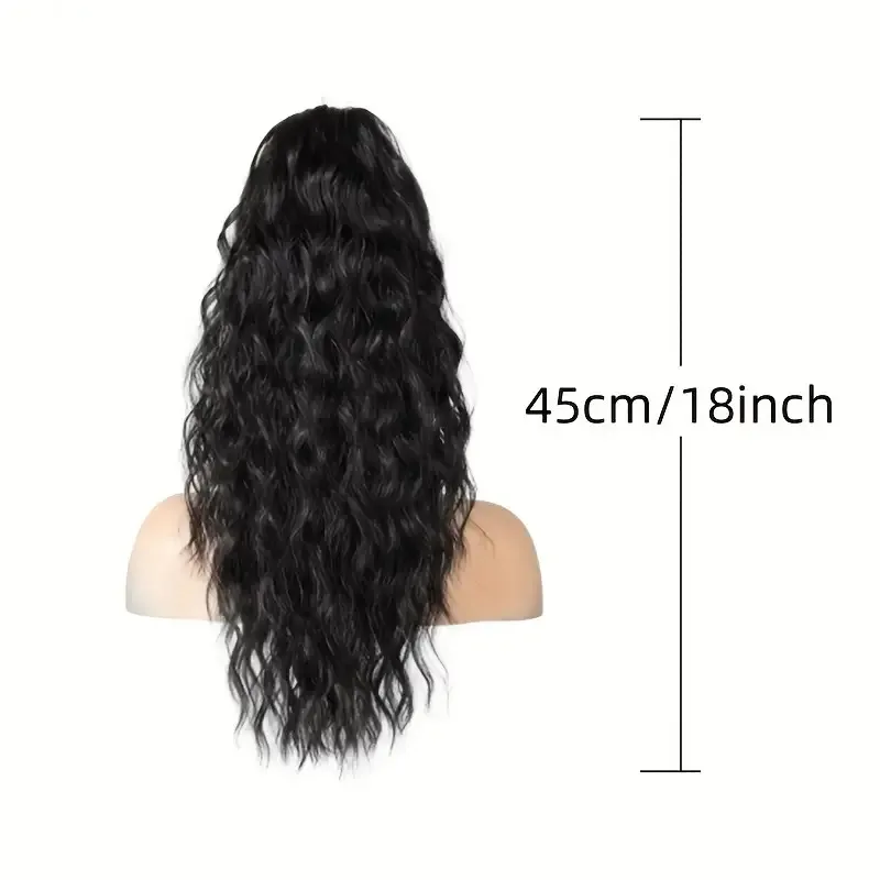 Claw Ponytail Long Curly Wavy Ponytail Extensions Synthetic Clip In Hair Extensions Elegant Natural Looking Hair Accessories