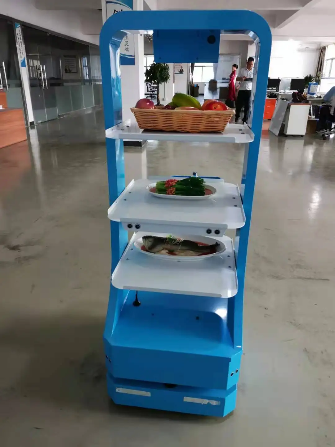 
Warehouse UGV car/university school library Exhibition Service delivery Robot/automatic rc robot AGV conveyor 