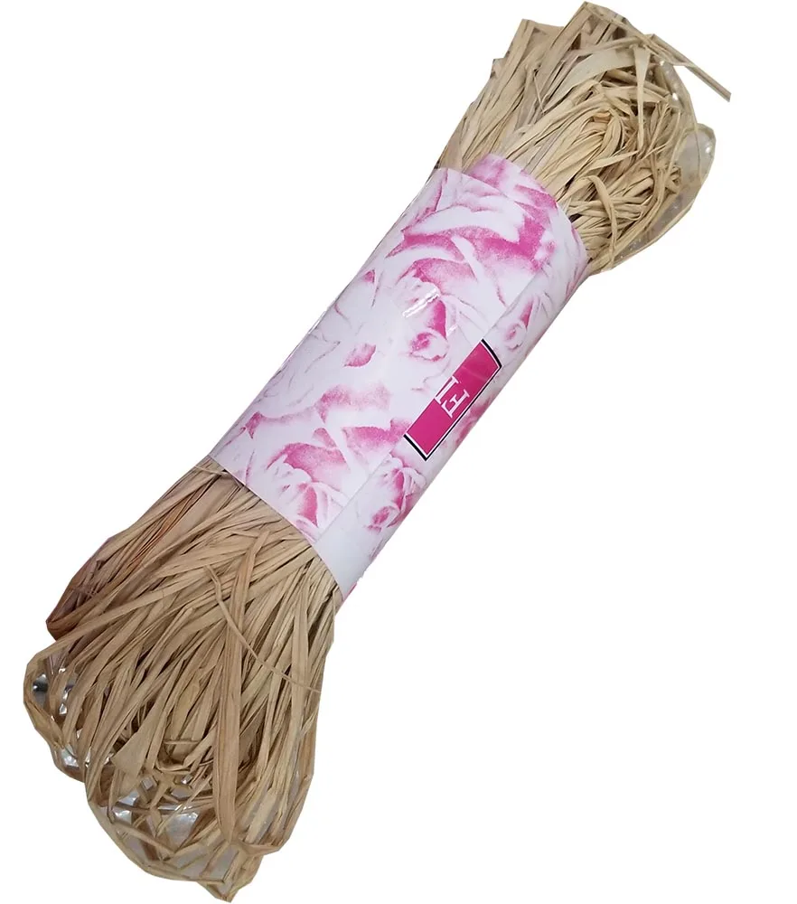 Натуральный с перекрестными шнурками из волокна «раффия» цветные с перекрестными шнурками из волокна «раффия» в качестве упаковочного материала