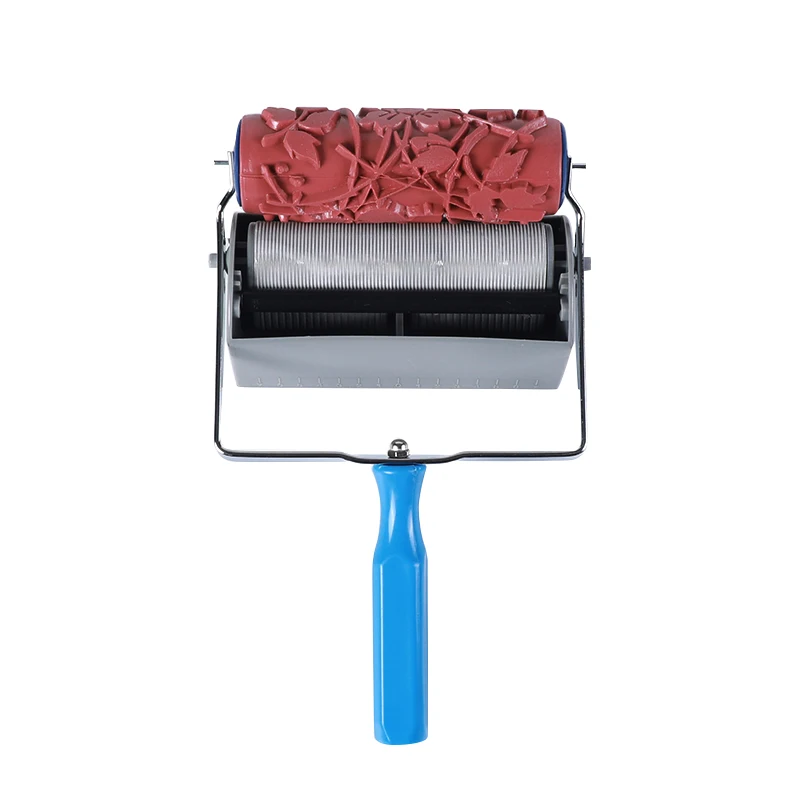 6inches wall paint tool SF9601 tank accessories double color handle frame Pattern Paint Roller decorative paint roller