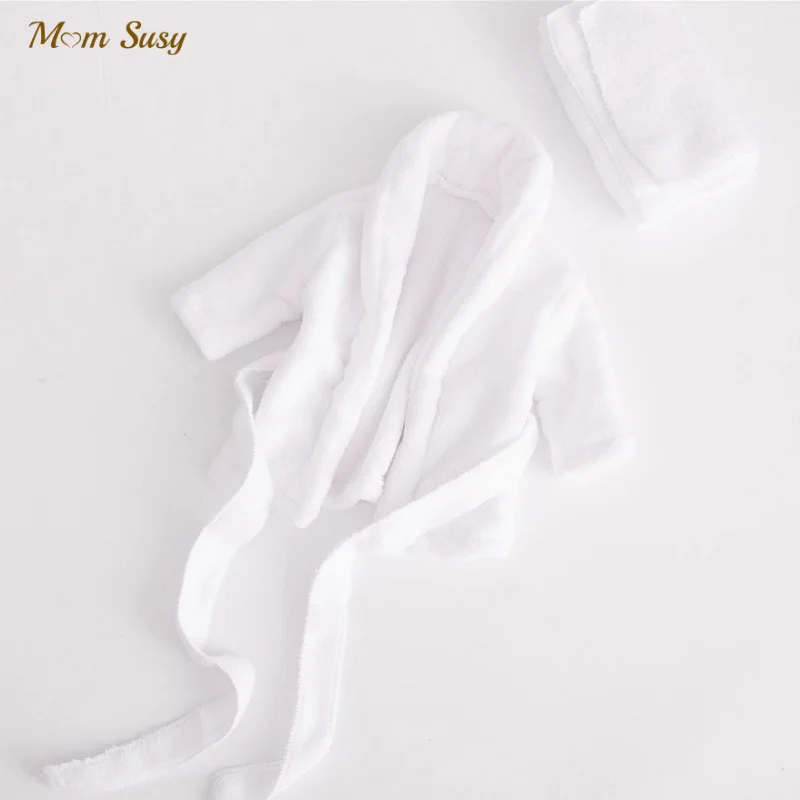 
Newborn Baby Boy Girl Robe Set 100% Cotton Toweling Terry Infant Bathrobe Hooded Sleeprobe Home Suit 0-2Y 