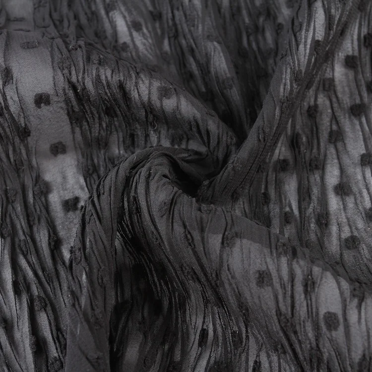 
Best price high quality 100% polyester very soft tassel pleated tulle fabric 