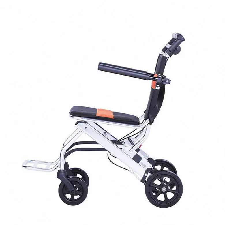 Aluminum Folding Wheelchair Small Wheel Heavy Duty Manual Wheel Chair
