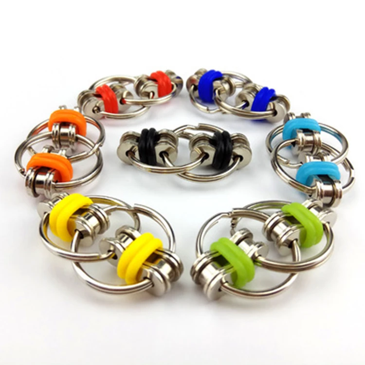 
Fidget Toy Flippy Chain Stress Anxiety Relief Chain,Trending Stress Relief Bike Chain Fidget Ring Toy Great for ADD and Autis  (1600166829152)