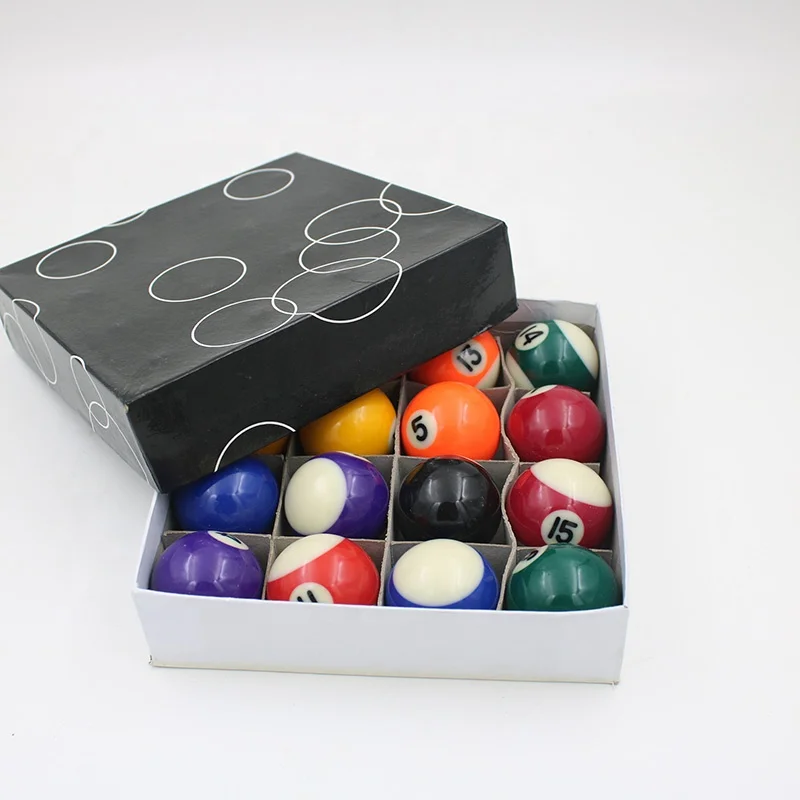 
Promotion Gift Sports 1 8/9 inch 48mm Kids Billiard Balls 16 Balls Set 