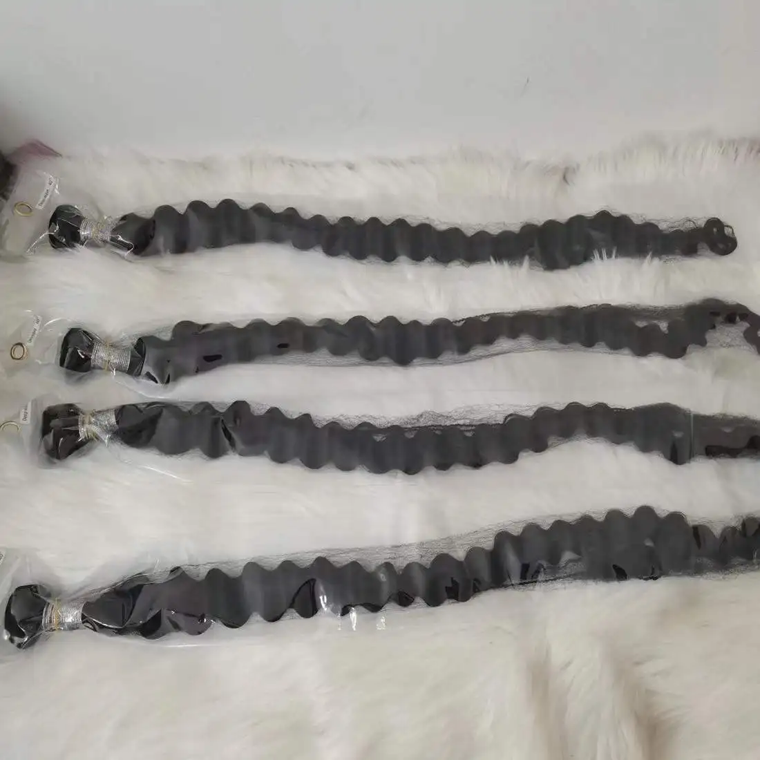 Amara Good Quality cuticle align deep wave bundles deep wave hair bundles 5x5 closure high quality deep wave bundles