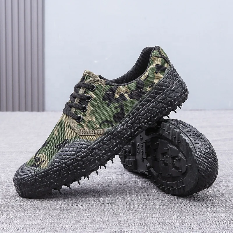 Working Training Hiking Agriculture Field Work Camouflage Black Green Shoes