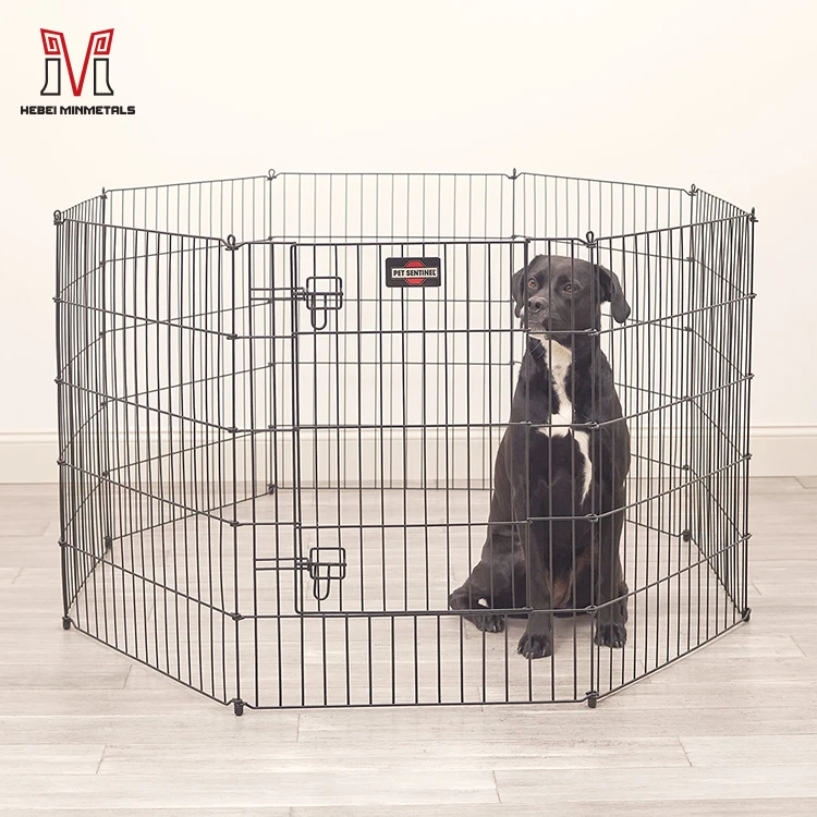 Assembled Classic Folding Wire Mesh Puppy Enclosure Pen House Canine Puppies Playpen Pet Dog Play for Dogs Crate