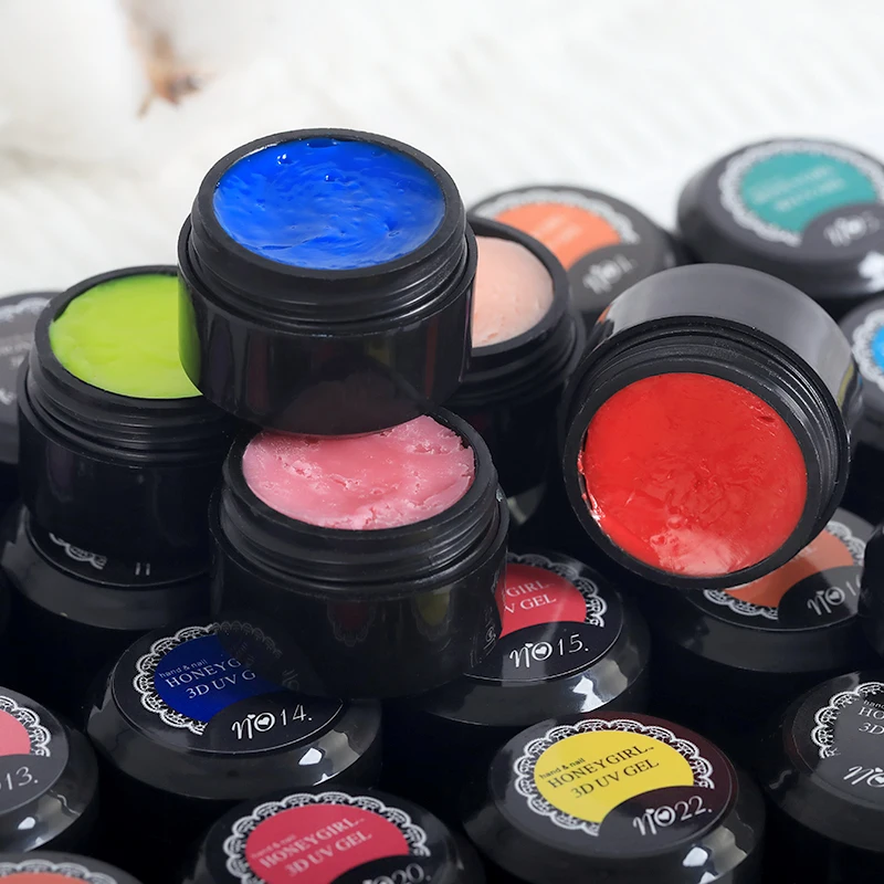 HONEY GIRL Nail Art 3D Sculpting Carving UV Gel Plasticine Gel For Carving Gel Nails Design