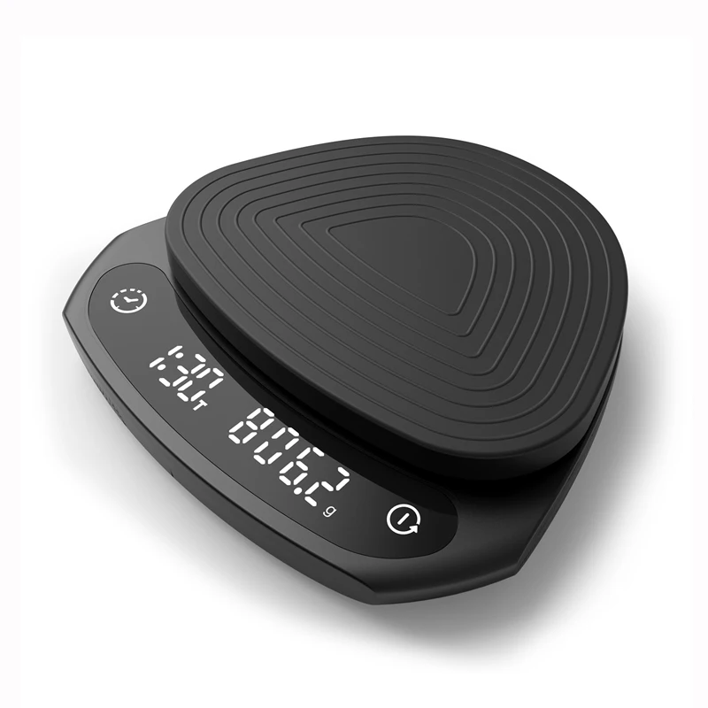 Automatic Timing Coffee Scale With Silicone Insulation Pad For Brewing Perfect Coffee Scale With Timer Coffe Scale Digital