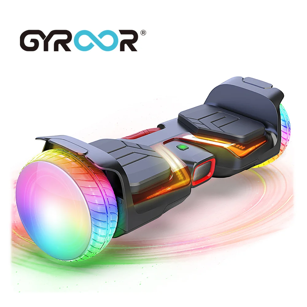 International brand GYROOR Two Wheel 6.5 inch Smart Self Balancing Adult Kid Electric Hoverboard LED Lights HoverBoard 600W