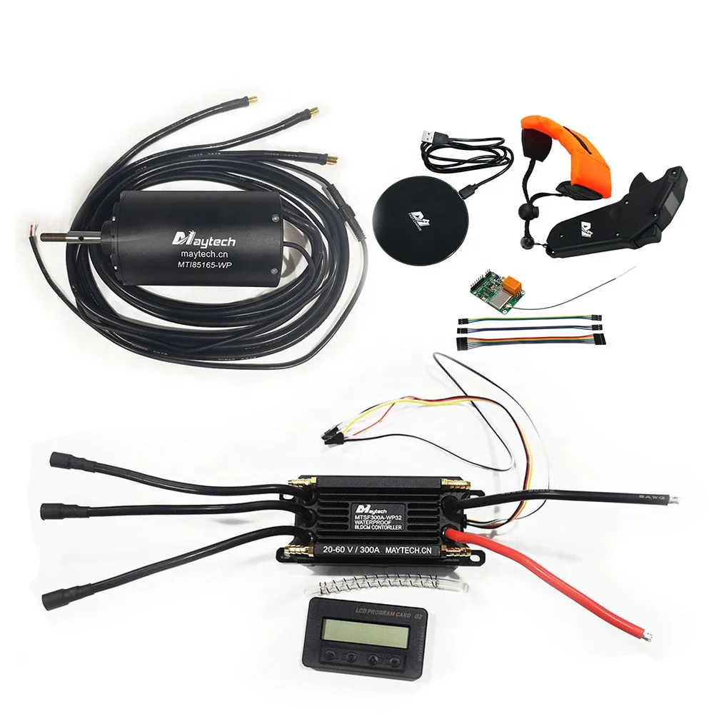 Maytech электрическая лодка 85165 200KV водонепроницаемый двигатель 300A 60V 32bit ESC V2 пульт дистанционного управления для реактивного Борда моторизованная доска серфинга