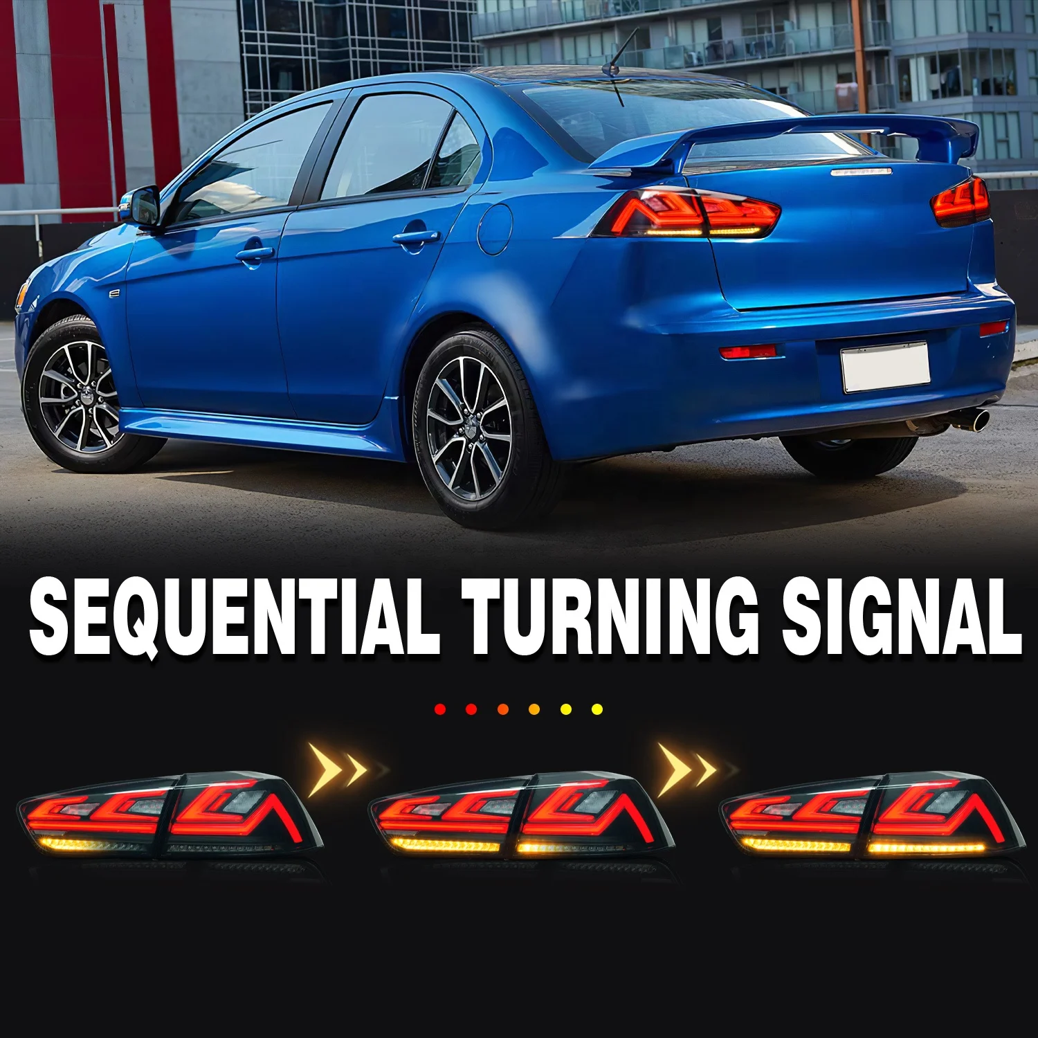 Заводская Новинка светодиодная задняя фара для Lancer ex 2008-2017 подключи и работай Mitsubishi