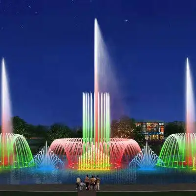 Waterfall Curtain Wall Flower Small Outdoor Music Dancing Water Super-High Spray Fountain