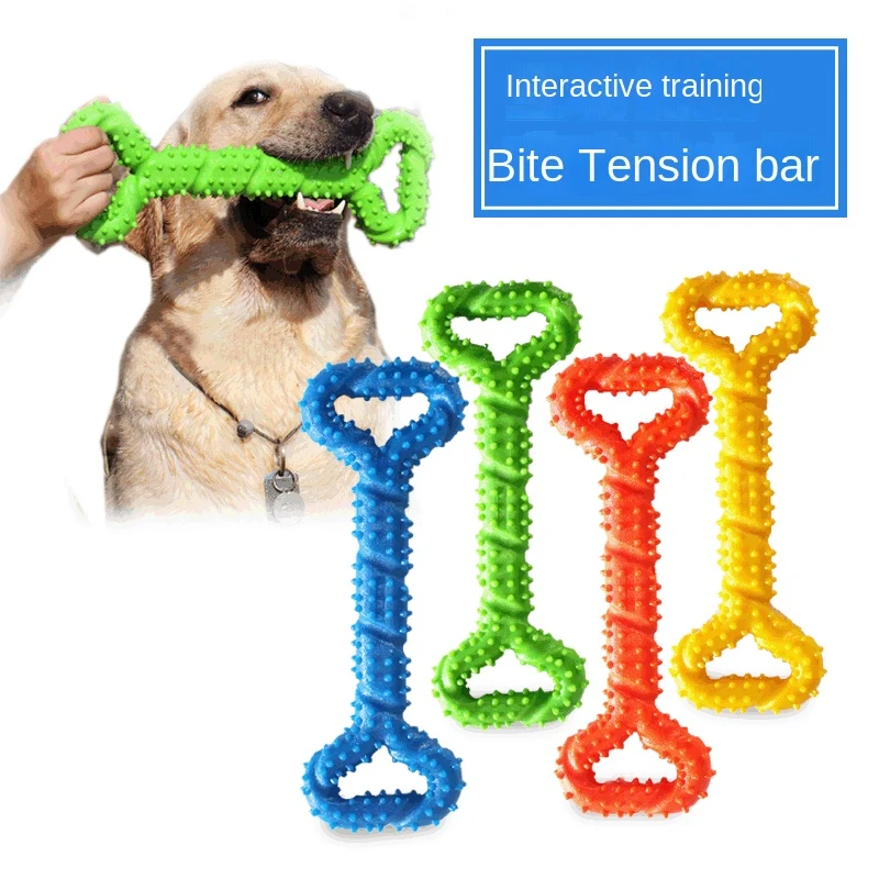 Wholesale Eco-Friendly Thermoplastic Rubber Material With Bayonet Ring Dog Bone Toy