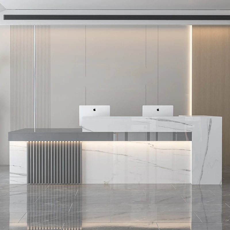 Фирменный мебельный продукт Huaxiaqipai стойка регистрации приветственный стол для отеля обучения