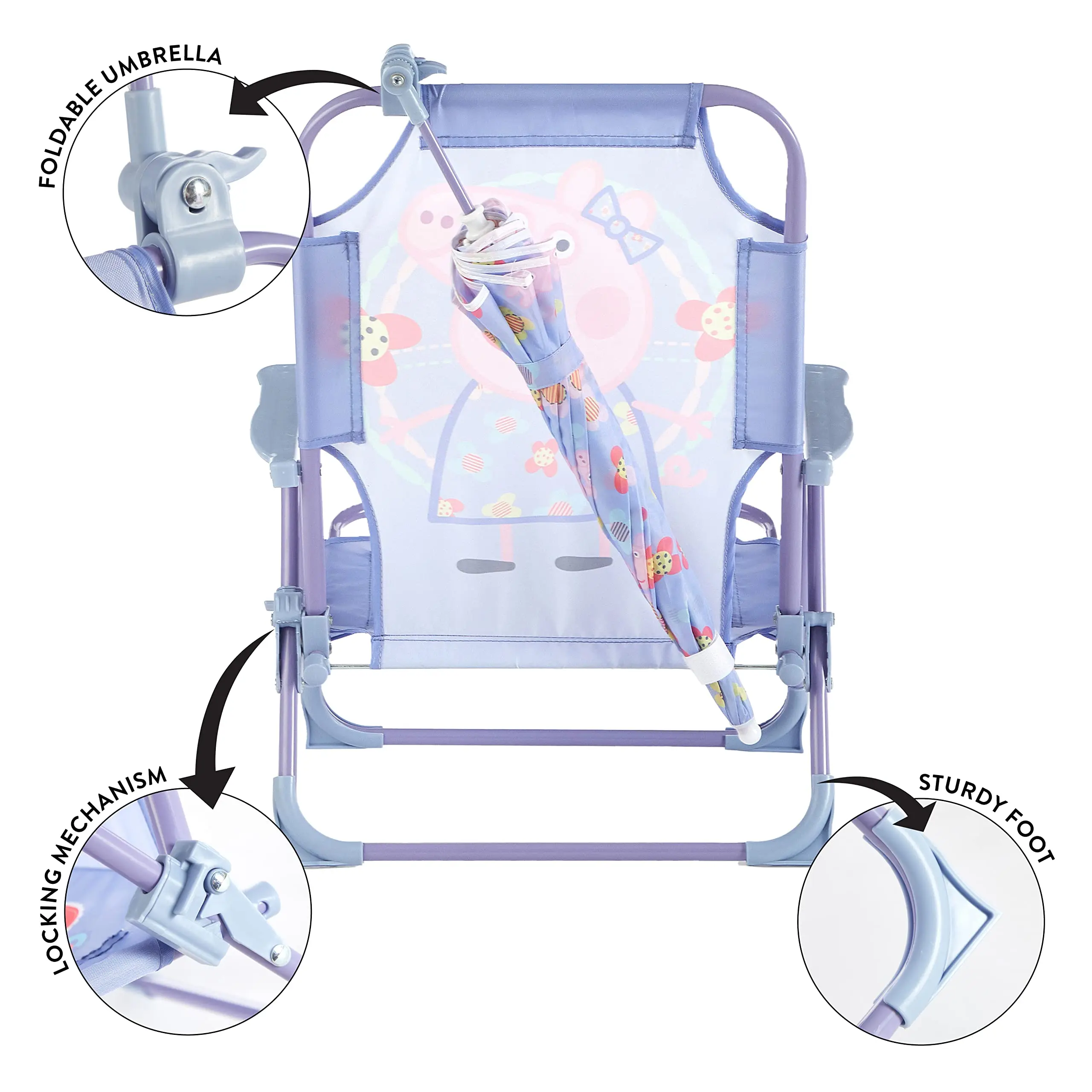 Wholesale Price  Kids Outdoor Folding Beach Chair with Umbrella for Beach Outdoor