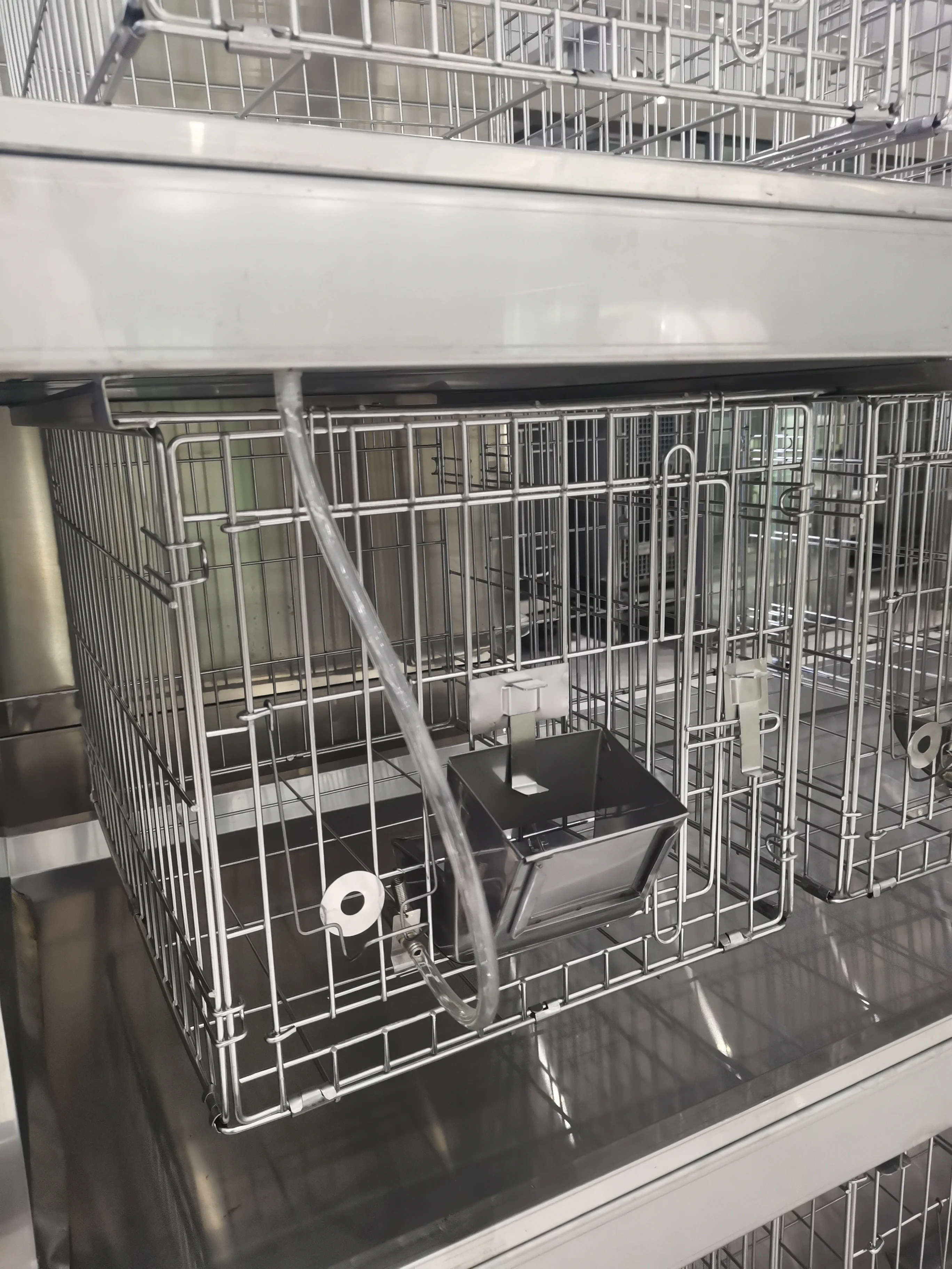 Wholesale Metal Wire Laboratory Rabbit Cages Commercial Stainless Steel Rabbit Breeding Cage for Lab