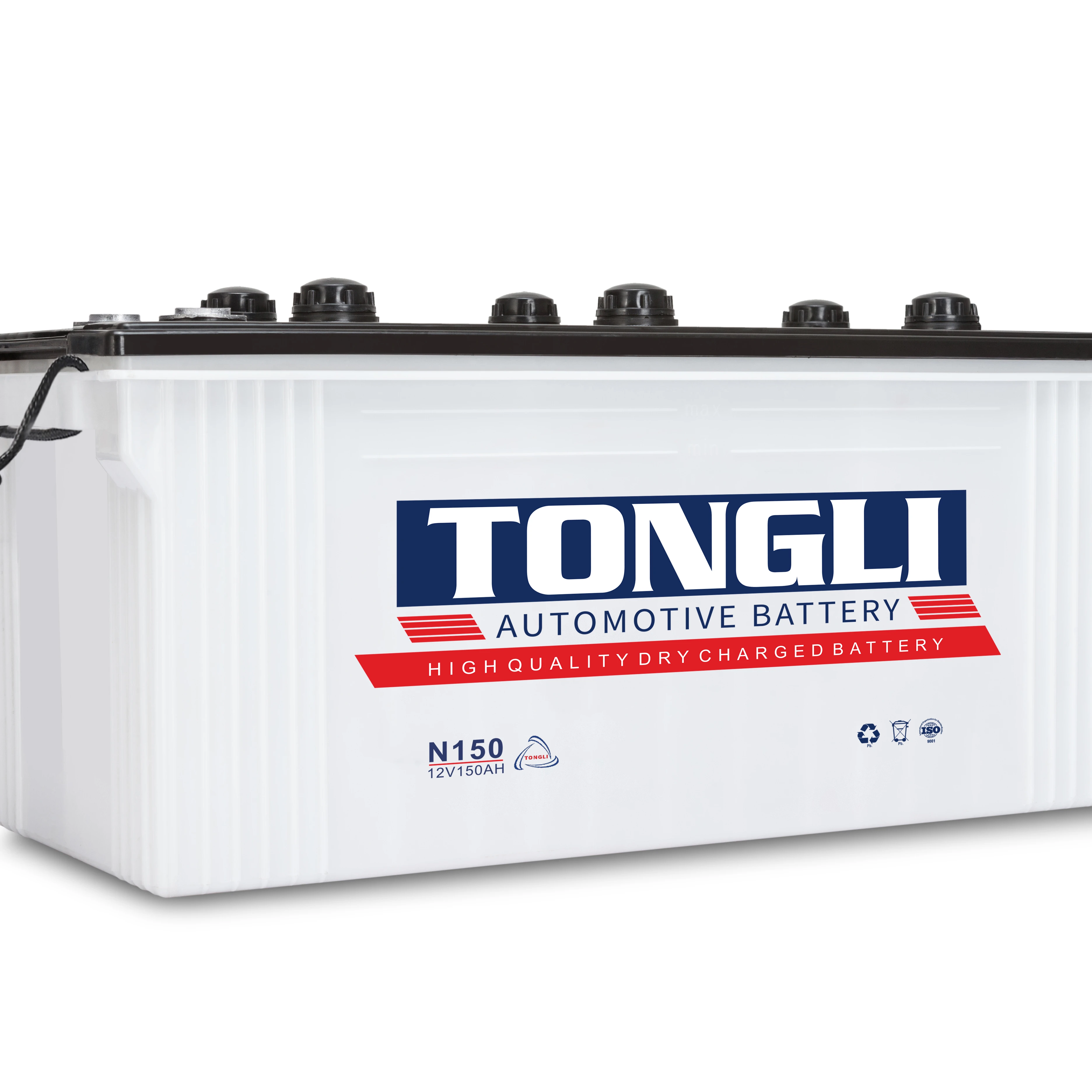 
Commercial N150 Dry 12V 150Ah 150amp heavy duty maintenance free 145G51 sealed mf lead acid big truck battery price 