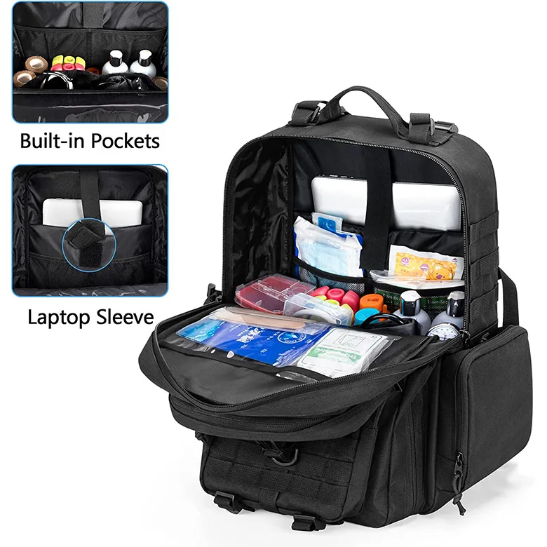 Emergency Medical Tools Bags Backpack Molle Assault Pack For Hiking Trekking Camping