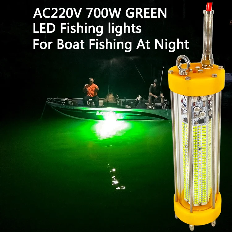 700W 220V White Blue  deep drop fishing light outdoor fish lights nightlight fishing Water Proof Fishing Lights