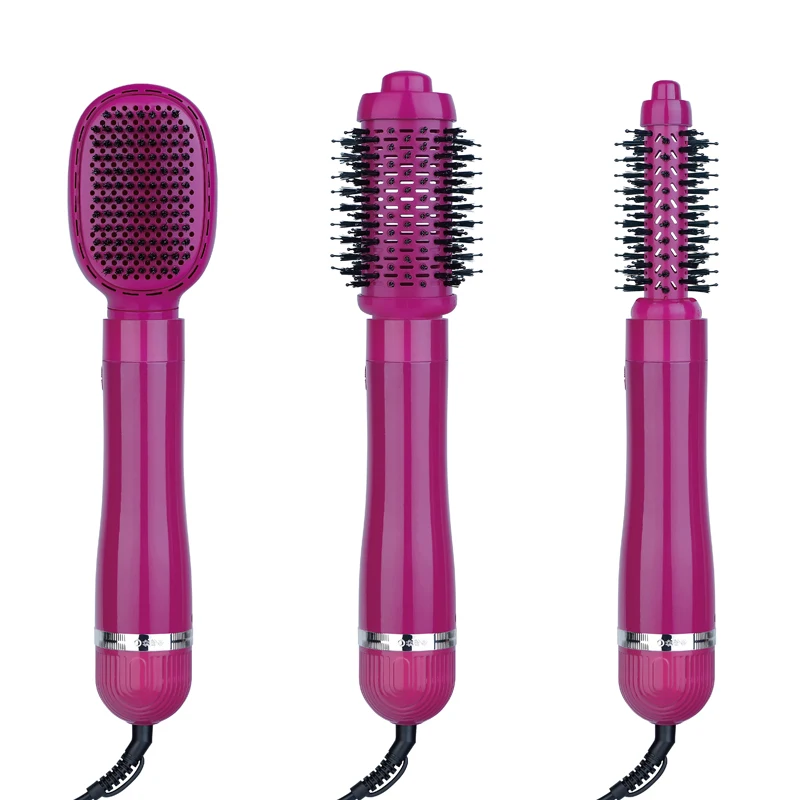 3 in 1 Hot Air Brush Hair Straightener Curling Brush High speed 1200 W One Step Hair Dryer Brush Hair Hot Comb