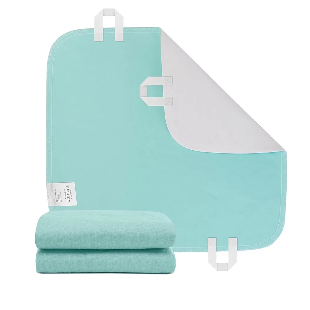 Подкладка из полиэстера, быстроспитываемая моющаяся подкладка из ПВХ, водонепроницаемая герметизирующая подушка для подъема при недержании, подушка для кровати с ручками