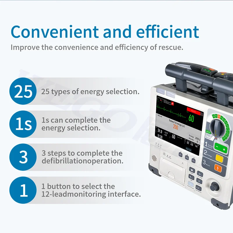 Comen S8 Cardiac Defibrillator Automated External Defibrillator AED WIth CE Certificate