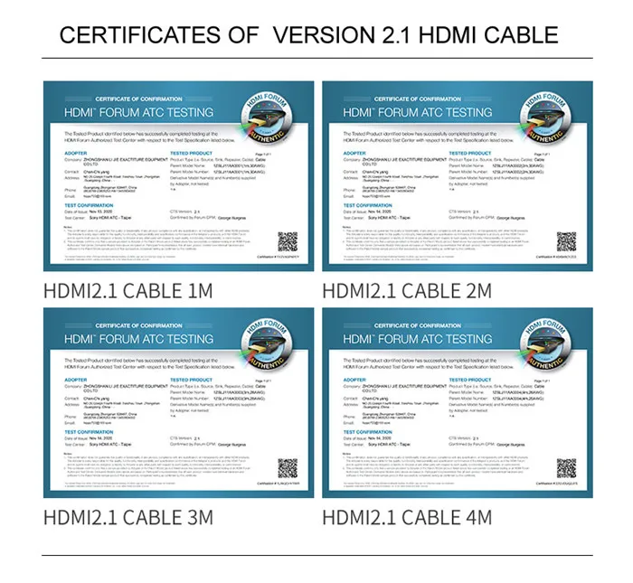  Новейшая Версия 2 1 Чистая медь 19 Pin 5P 4C стандартный кабель HDMI