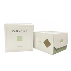 Customized 400G Paperboard Printing Colors Food Grade Cake Boxes Packaging