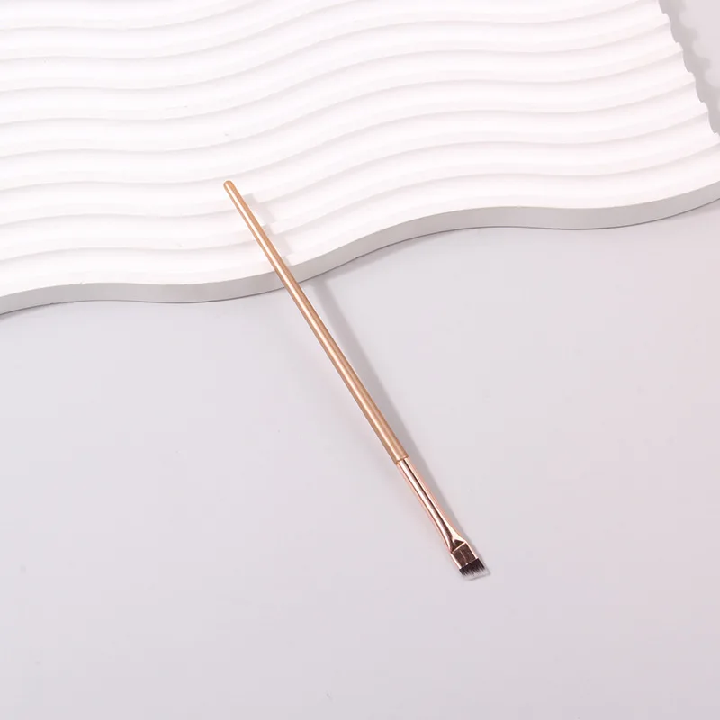 1pc single  thin perfect cutting Tint flat private label eyeliner Blade Ultra Fine Flat knife brush thin angled eyebrow brush