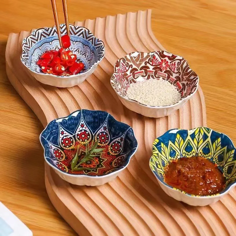 Bohemian style tableware and home plate set sauce dish
