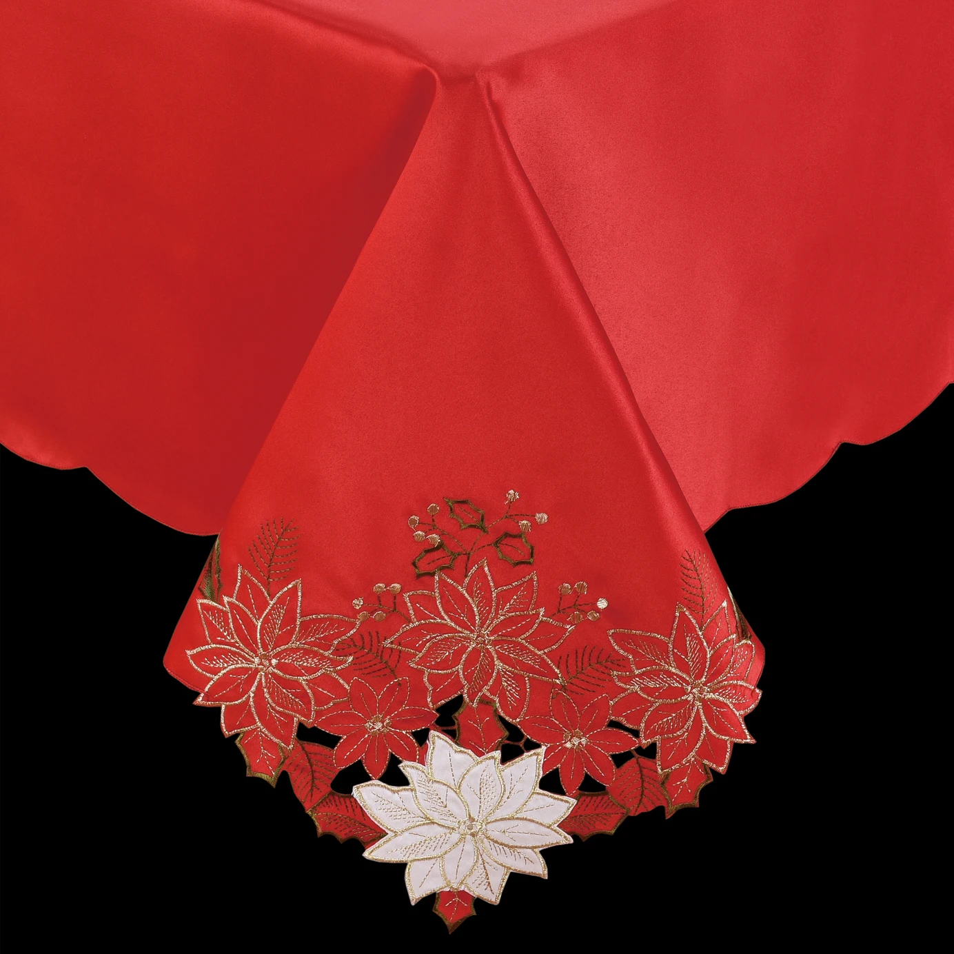 hot selling rectangular tablecloth Christmas embroidery home table cloth