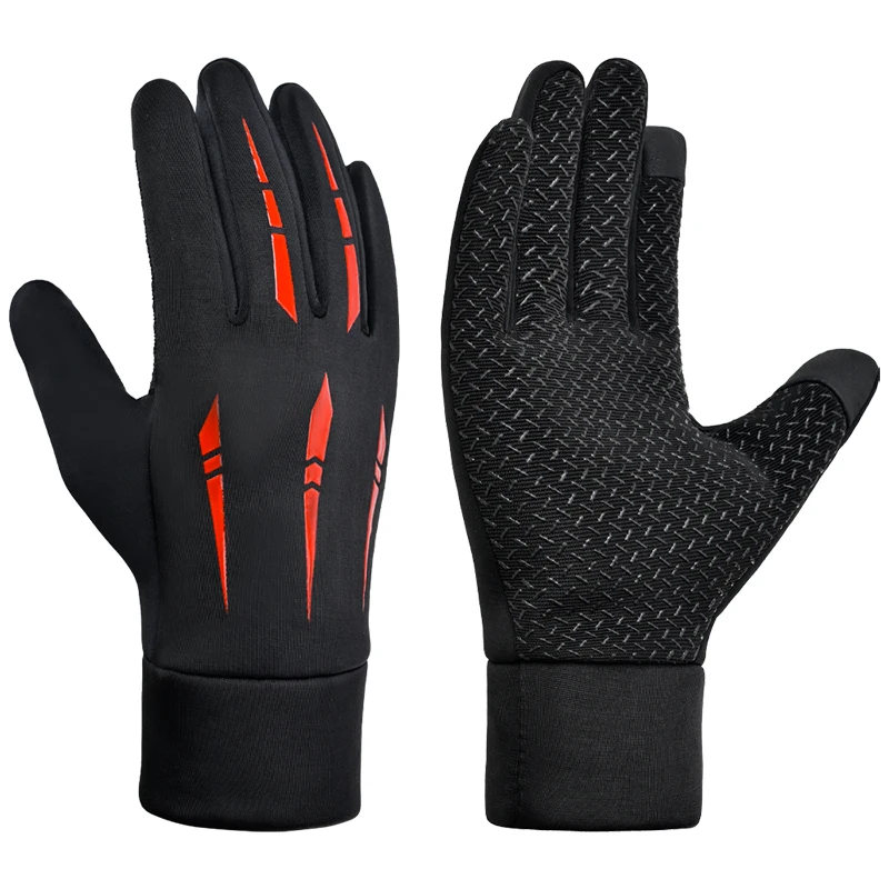 HBG 2058 Outdoor Winter running glove Touch Screen Anti splash Long Finger Sports Gloves