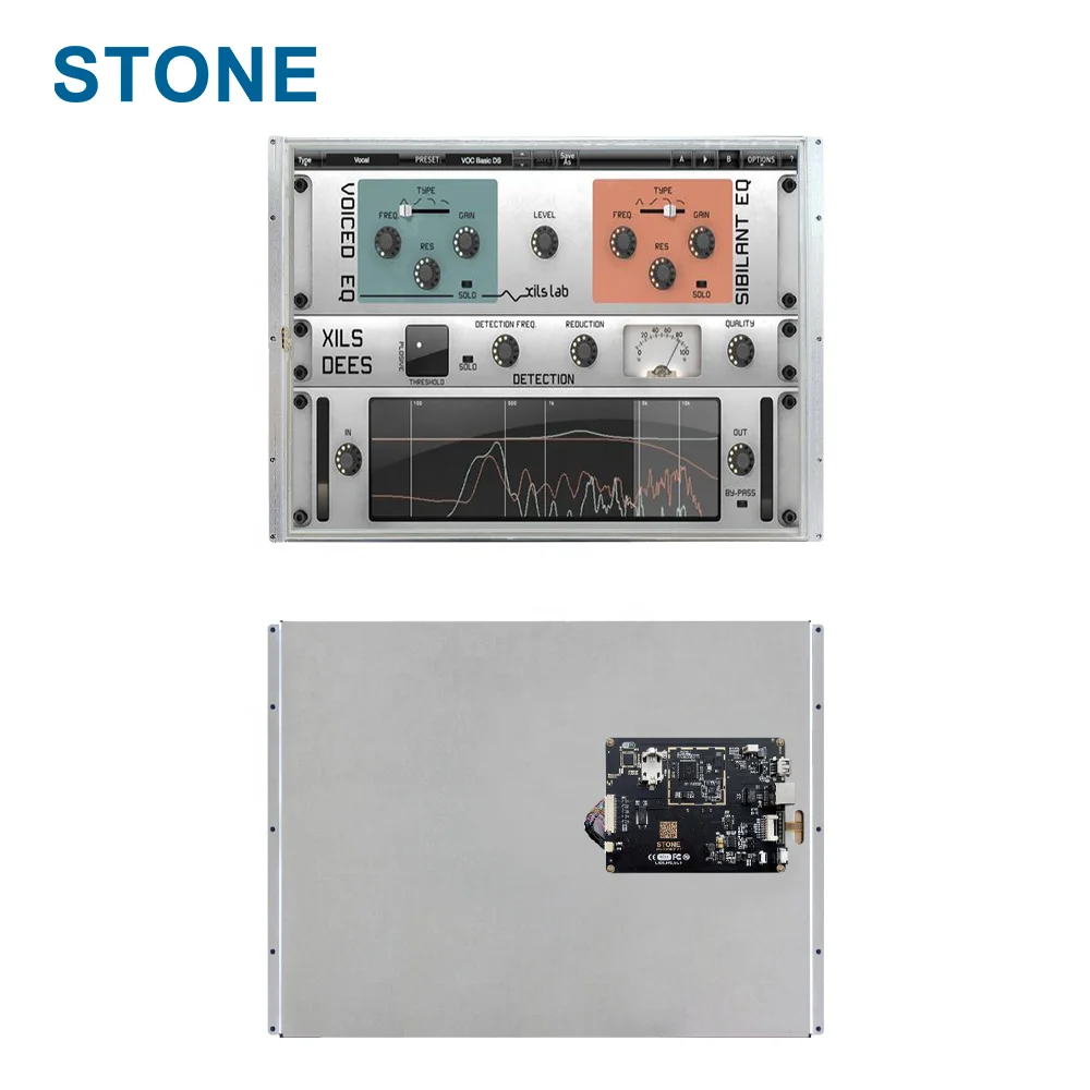 STONE 15.1 Inch TFT LCD Display HMI Touch Screen Module 65K Colors Intelligent UART LCD Module Smart LCM