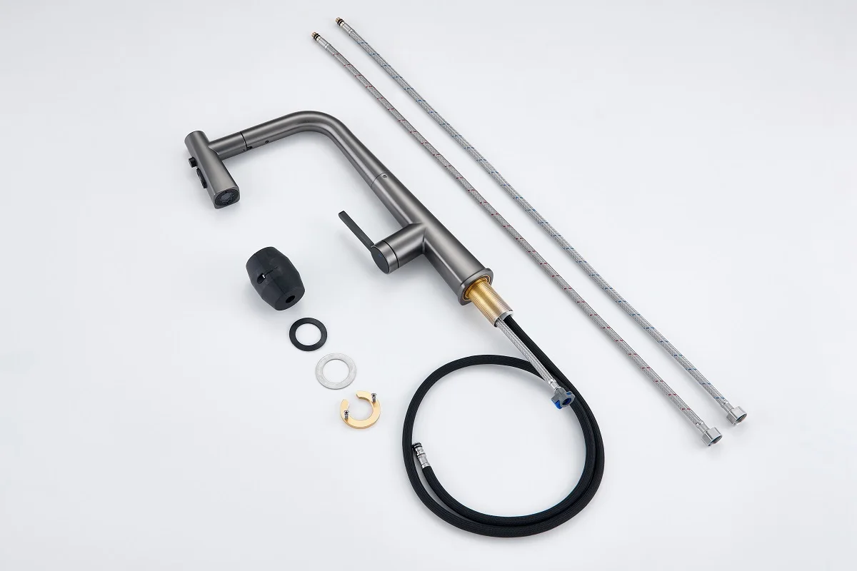 Kitchen Cabinets Faucet,Brass Faucet Kitchen,Faucets Tap Single Hole Pull Out Kitchen Faucet