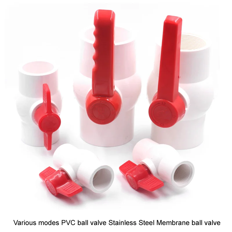 
Factory wholesale plastic Chinese supplier PVC ball valve for pipe connection easy to use water valve 