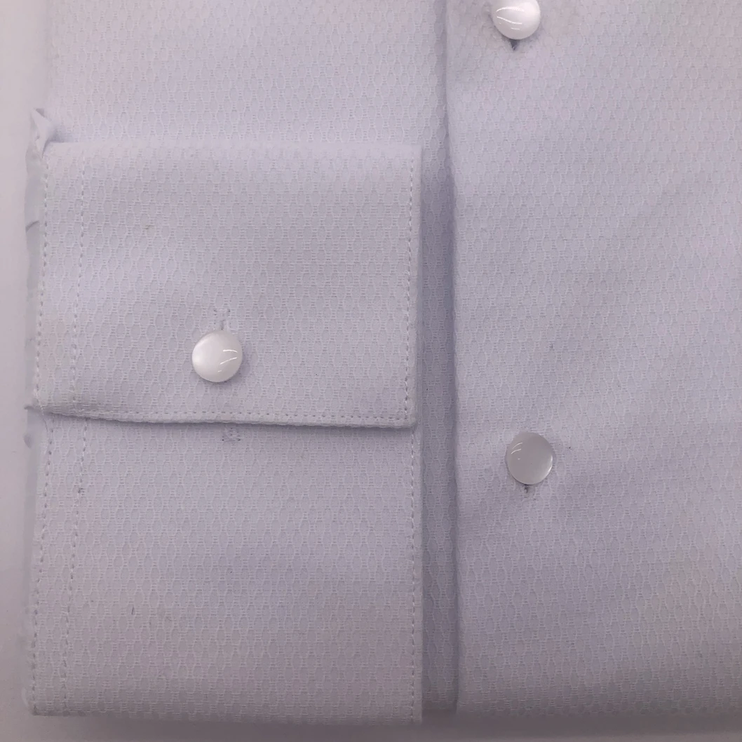 
Hot Sale Solid Pure Cotton Wing Tip Collar Long Sleeve Tuxedo Shirt For Men 