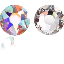 Новинка 2088, 16 граней, негорячая фиксация, рейновский камень разного размера и цвета, кристалл AB Aurora Boreale
