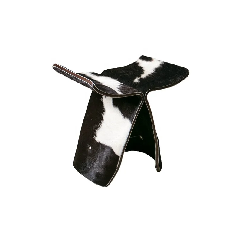 Современный дизайн, деревянный оттоманский стул, мебель для гостиной, стул из воловьей кожи