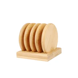 Wooden Craft Pendant Heat Insulation Coaster Home Wooden Decoration Craft Mat