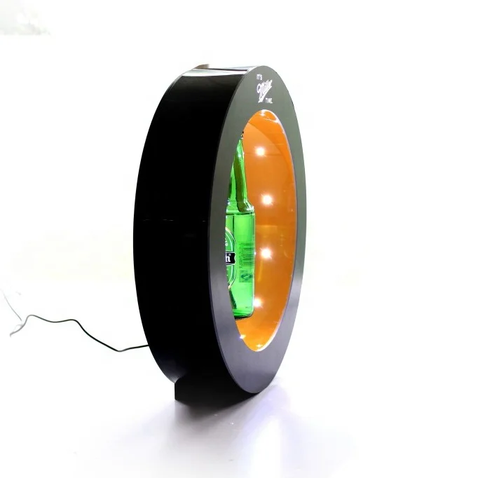 Пользовательский акриловый Магнитный левитирующий светодиодный дисплей для бутылок пива