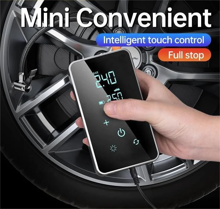 Touch screen Portable Car Air Pump 150PSI Portable Tire Pump Electric Digital Bike Car Tire Inflator Digital Inflation Pump
