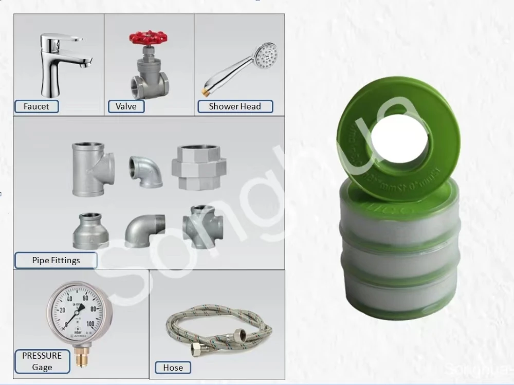 cheap personalized factor direct sales  PTFE tape Engineer plastic for seal Hardware accessories