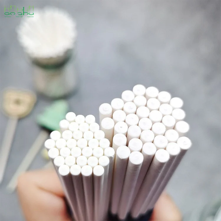 Lollipop Paper Sticks Food Grade Solid Paper Cake Sticks Chocolate Candy Sticks Approx. 100pcs Wholesale