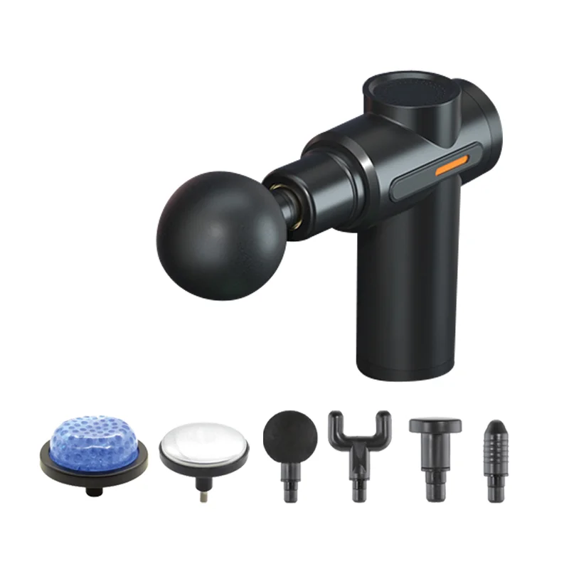 New Design 3D 12 Speed Mini Size Hot Cold Hand Wireless Deep Tissue Muscle Body Percussion Booster Heat Warm Fascia Massage Gun